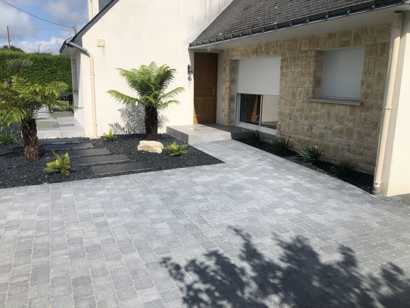 Jardin Dambiance Paysagiste Sarzeau COUR ALLEE TERRASSE 1