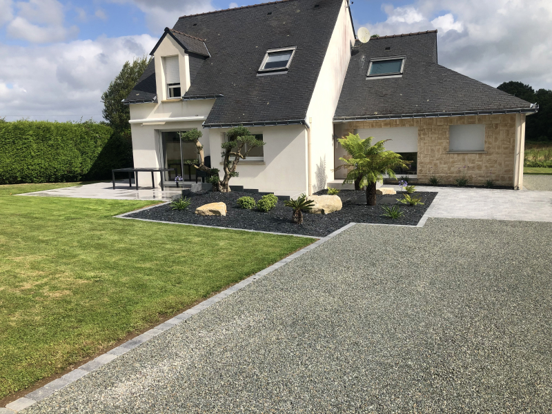 Jardin Dambiance Paysagiste Sarzeau COUR ALLEE TERRASSE 7