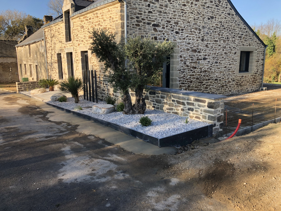 Jardin Dambiance Paysagiste Sarzeau Muret Pierre 14