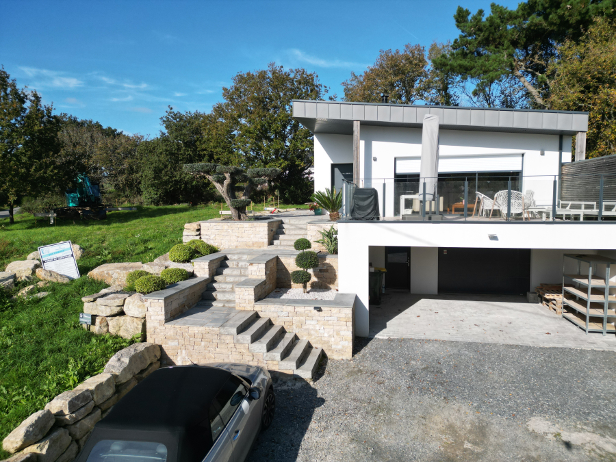 Jardin Dambiance Paysagiste Sarzeau Muret Pierre 2