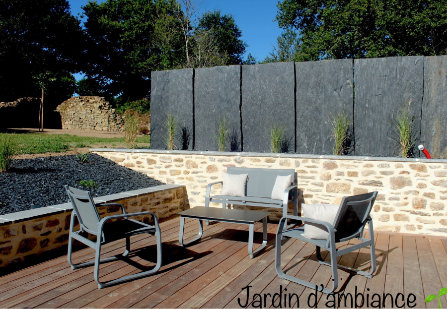 Jardin Dambiance Paysagiste Sarzeau Muret Pierre 4