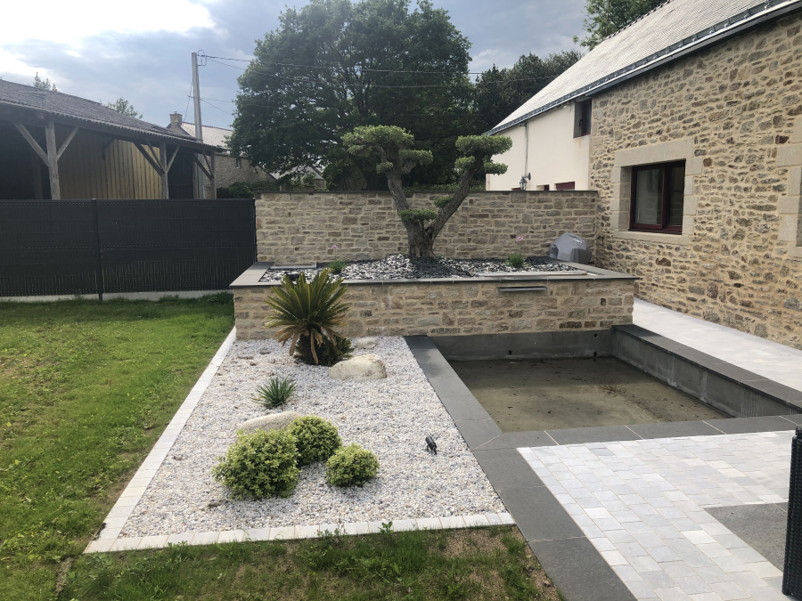 Jardin Dambiance Paysagiste Sarzeau Muret Pierre 5