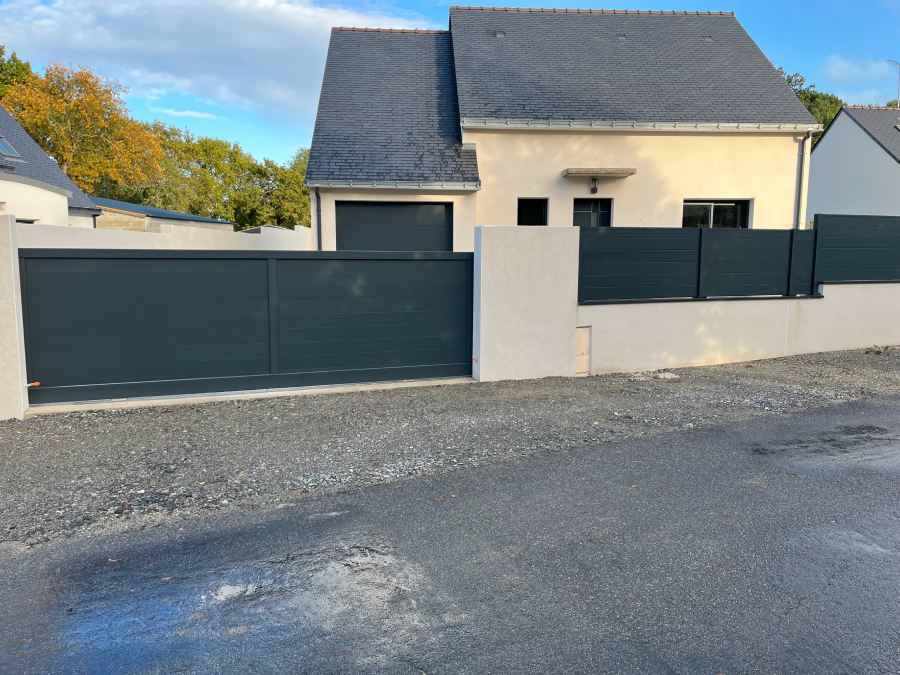 Jardin Dambiance Paysagiste Sarzeau Portail Coulissant Alu